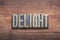 Delight word wood