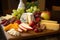 delightful fruit and cheese plate, with mix of sweet and savory flavors