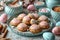 A Delightful Gathering of Iced Cookies, Celebrating with Colorful Eggs, Easter\\\'s Frosted Wonders