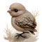 Delightful Little Bird Perched on a Branch, AI Generated