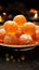 Delightful orbs Motichoor laddoo, an Indian confectionery with a burst of sweetness