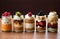 A delightful spread of dessert jars