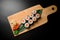 Delightful sushi display on wooden surface with condiments