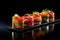 Delightful Sushi Roll Creations - AI Generated Illustration