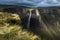 Delika canyon and waterfall in the Nervion river source, North of Spain