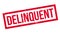 Delinquent rubber stamp