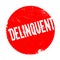 Delinquent rubber stamp