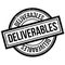 Deliverables rubber stamp