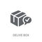 Delivered Box Verification icon. Trendy Delivered Box Verification logo concept on white background from Delivery and logistics c