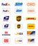 Delivery companies logos