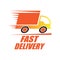 Delivery concept free, fast, food delivery vector illustration