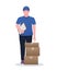 delivery courier people service vector illustration