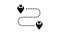 delivery direction gps marks glyph icon animation