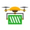 Delivery drone, fast shopping service -