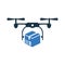 Delivery, drone, shipping icon. Editable vector graphics