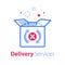 Delivery error, receive mixed up shopping order, send back purchase, return mail box