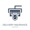 Delivery insurance icon. Trendy flat vector Delivery insurance i