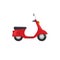 Delivery motorbike logo icon. Scooter bike vector icon