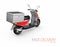 Delivery ride scooter motorcycle service, Order, Fast and Free Transport, 3d Illustration