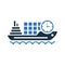 Delivery, ship, shipping icon. Simple editable vector illustration