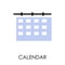 Delivery term or shipping dates, calendar isolated icon vector