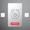 delivery, time, baby, birth, child Line Icon in Carousal Pagination Slider Design & Red Download Button