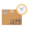 Delivery Time flat icon, logistic and delivery
