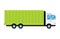 Delivery transport cargo truck vector illustration trucking car trailer transportation delivery business freight vehicle