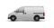 Delivery transport. Realistic van for shipping food and packages. 3D white wagon, automobile for orders transportation