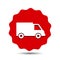Delivery truck, fast shipping service - vector