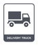 delivery truck icon in trendy design style. delivery truck icon isolated on white background. delivery truck vector icon simple