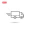 Delivery truck icon vector design isolated 3