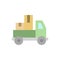 Delivery truck, manufacturing icon. Simple color vector elements of production icons for ui and ux, website or mobile application