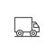 Delivery truck outline icon