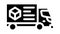 delivery truck production glyph icon animation