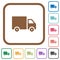 Delivery truck simple icons