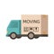 Delivery truck Van in the form of a box.