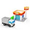 Delivery trucks and convenience stores