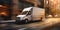 A Delivery Van Speeds Along Its Route, Ensuring Prompt Deliveries