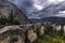 Delphi, Phocis / Greece. Part of the archaeological site of Delphi.