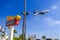 Delta jet approaching Los Angeles Airport