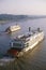 The Delta Queen, a relic of the steamboat era of the 19th century, still rolls down the Mississippi River