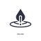 deluge icon on white background. Simple element illustration from weather concept