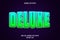 Deluxe editable text effect 3 dimension emboss neon style