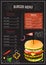 Deluxe king burger. 3d illustration.