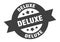 deluxe sign. deluxe round ribbon sticker. deluxe