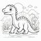 Delve into Dinosaur Dreams: Interactive 3D Coloring with a Playful Baby Dino