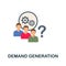 Demand Generation flat icon. Colored sign from customer management collection. Creative Demand Generation icon