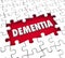 Dementia Puzzle Pieces Hole Aging Memory Loss Alzheimer\'s Diseas