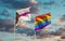 Demisexual Pride and LGBT Flags